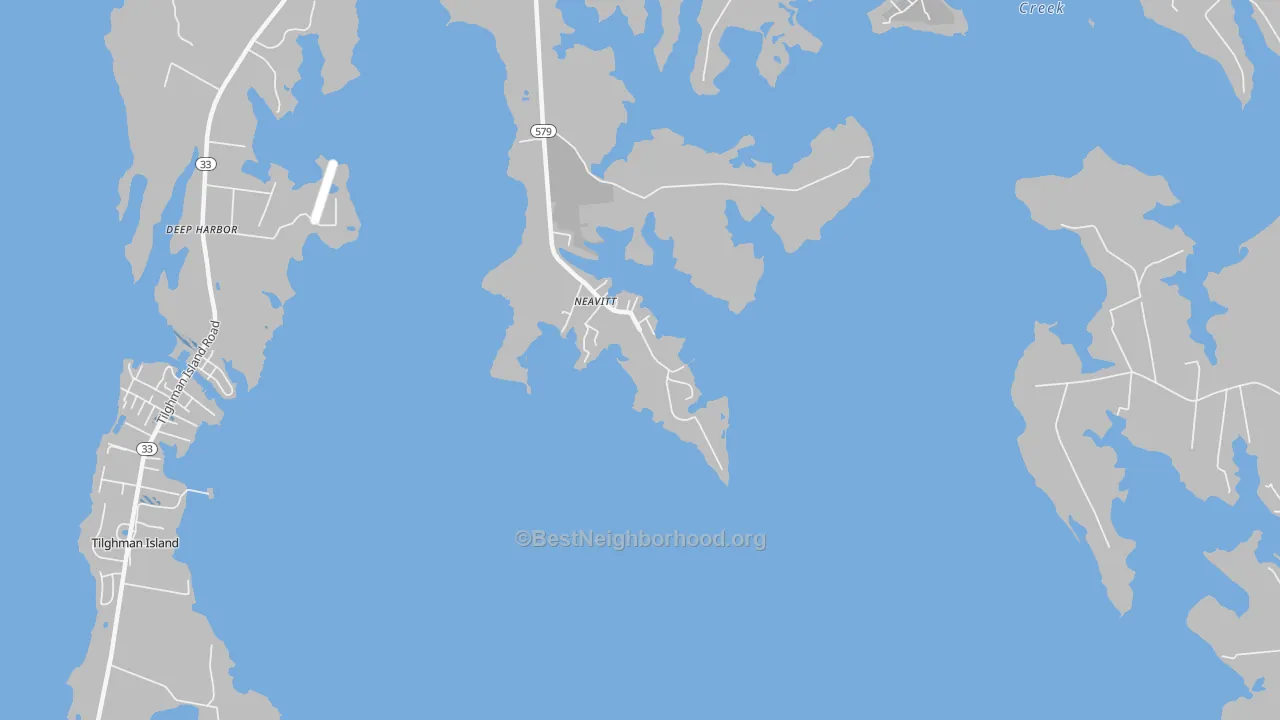 Transit Grade map of Neavitt, MD