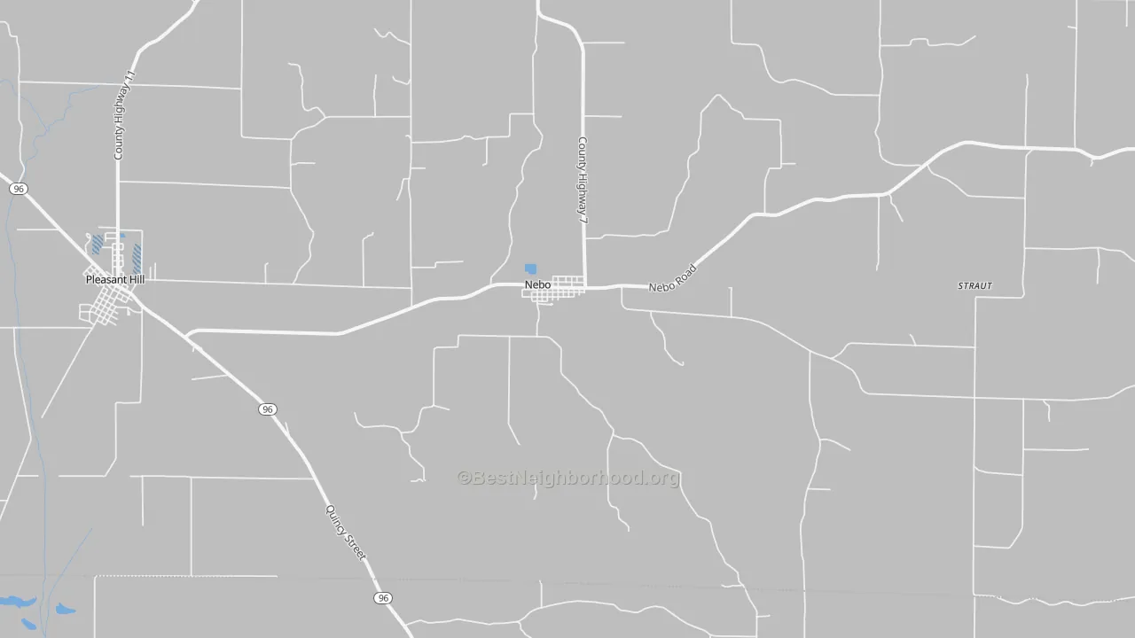 Transit Grade map of Nebo, IL