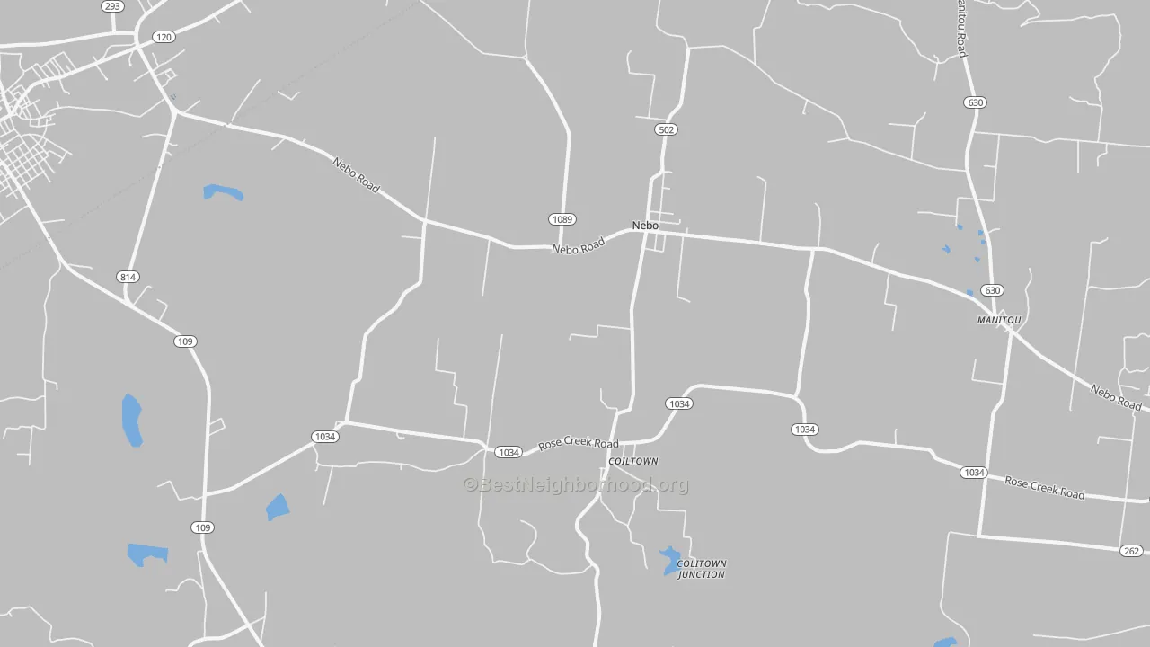 Transit Grade map of Nebo, KY