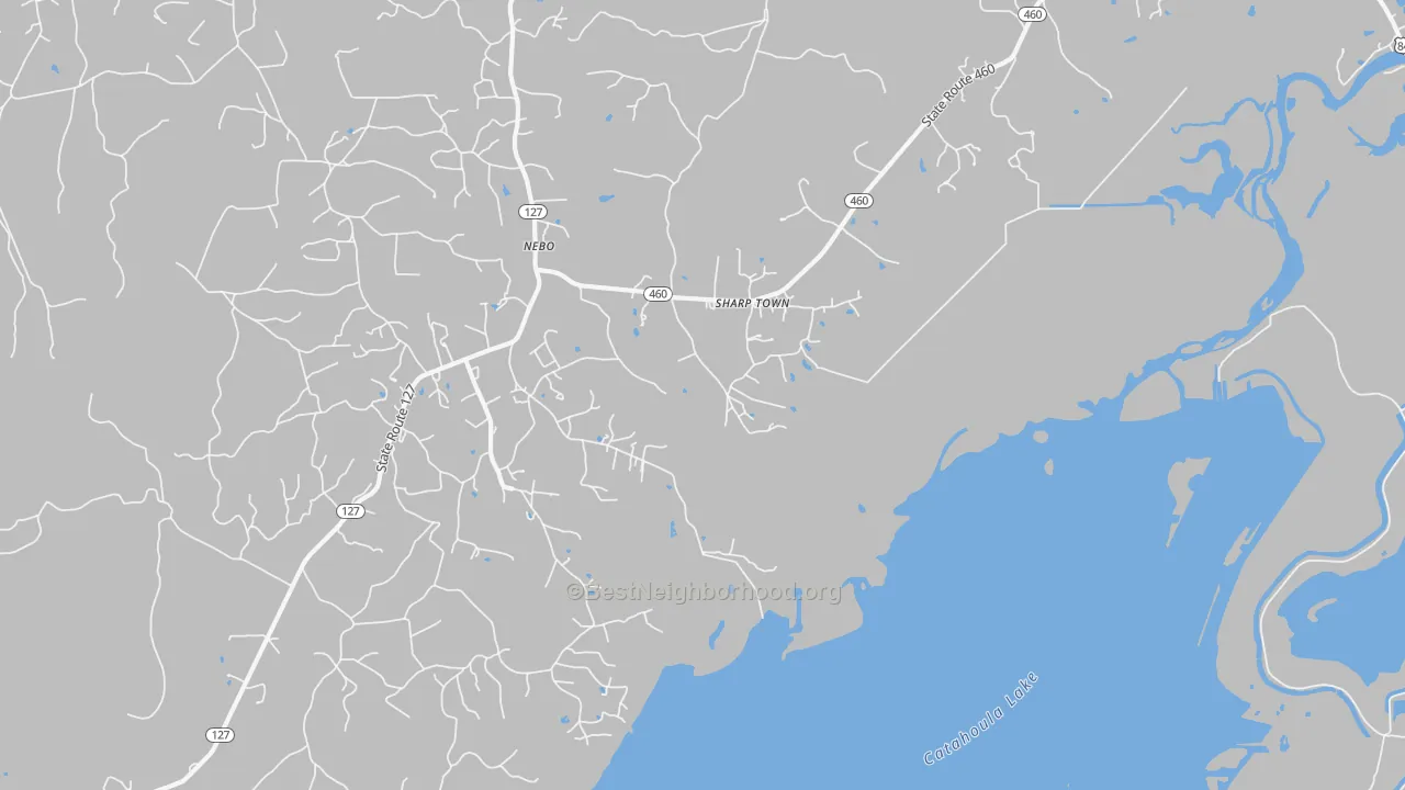 Transit Grade map of Nebo, LA