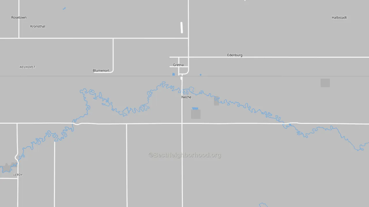Transit Grade map of Neche, ND