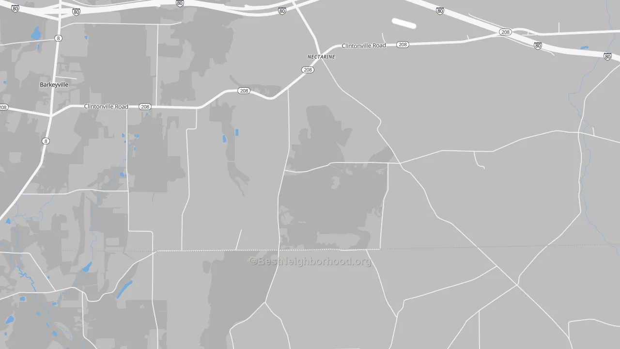 Transit Grade map of Nectarine, PA