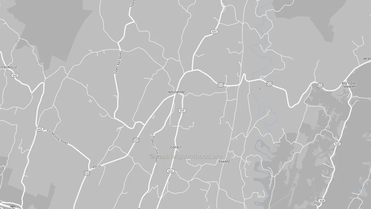 Transit Grade map of Needmore, PA