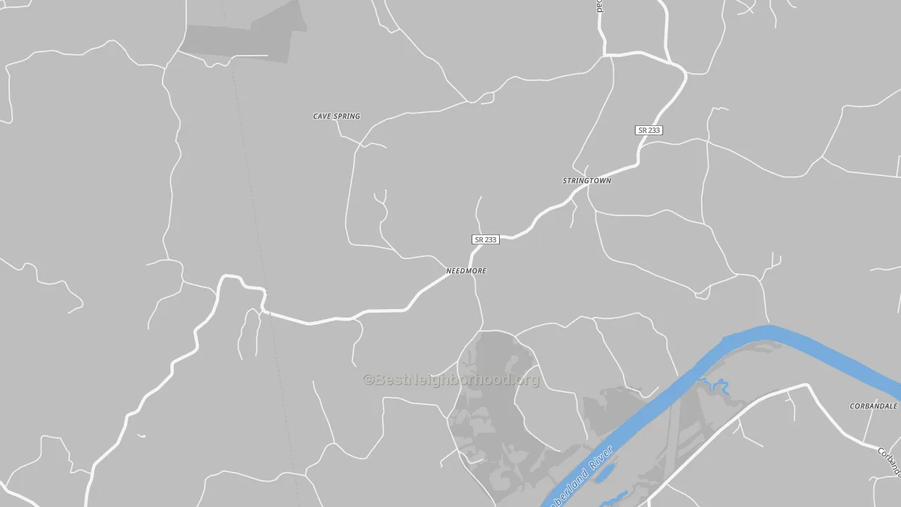 Transit Grade map of Needmore, TN