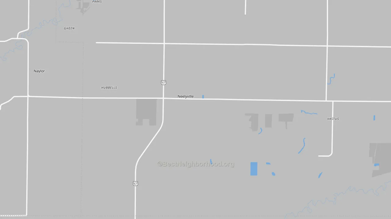 Transit Grade map of Neelyville, MO