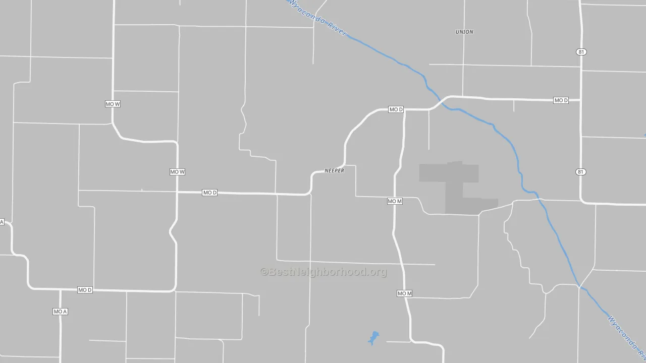 Transit Grade map of Neeper, MO
