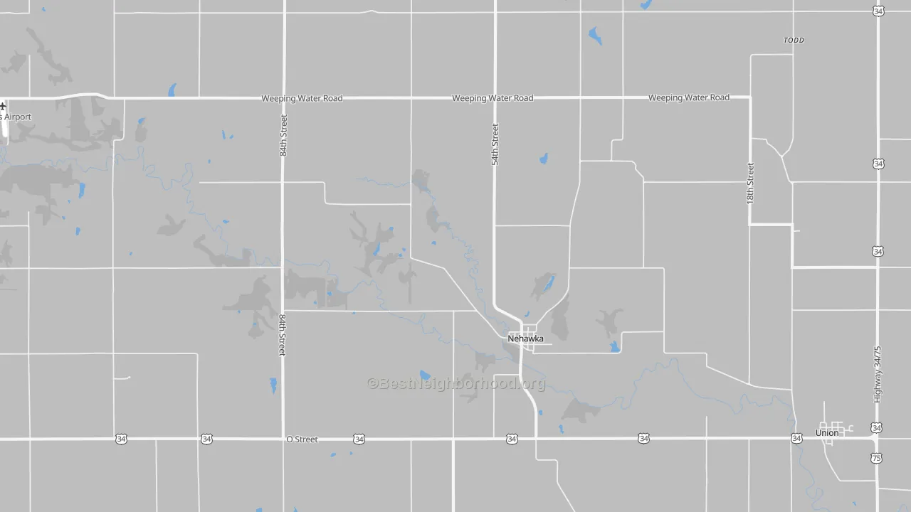 Transit Grade map of Nehawka, NE