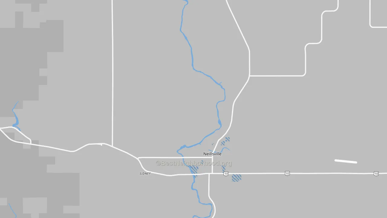Transit Grade map of Neillsville, WI