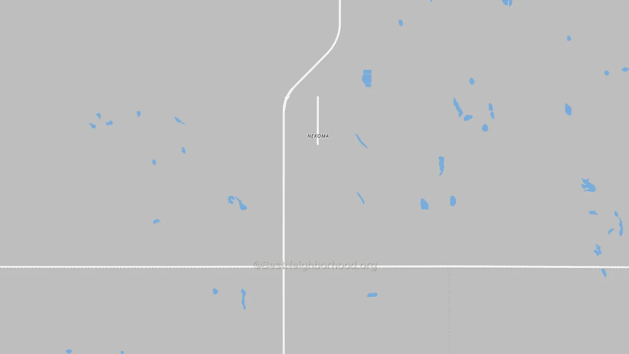 Transit Grade map of Nekoma, ND