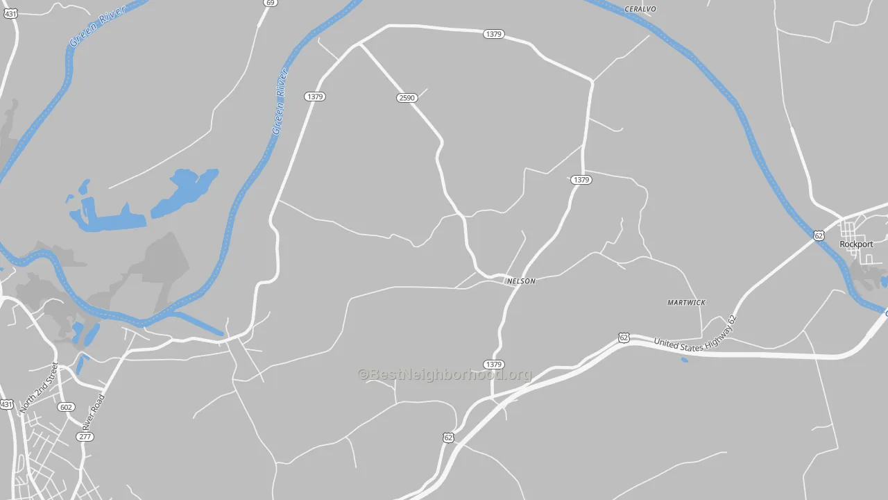 Transit Grade map of Nelson, KY