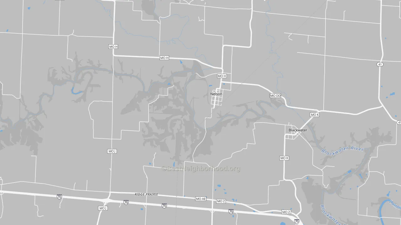 Transit Grade map of Nelson, MO