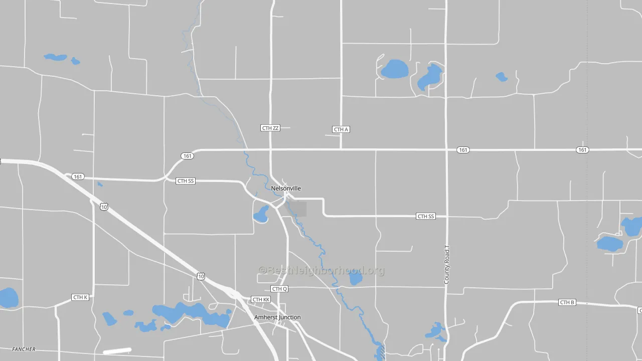 Transit Grade map of Nelsonville, WI