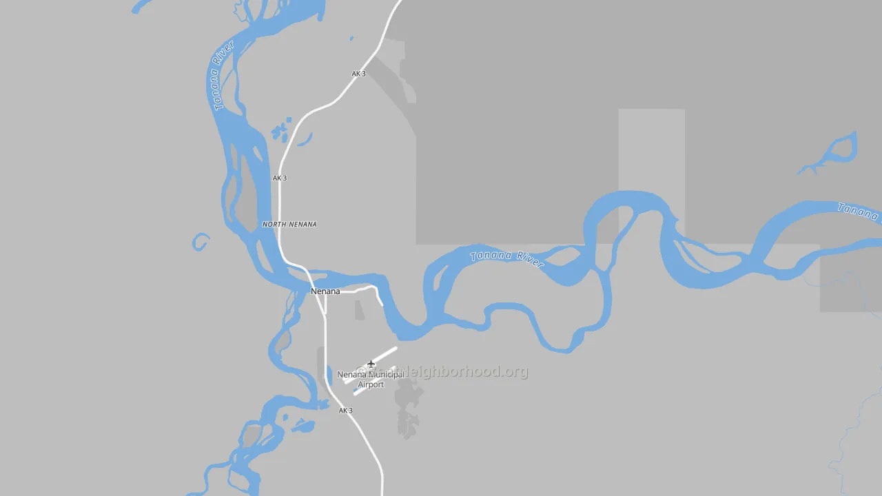 Transit Grade map of Nenana, AK