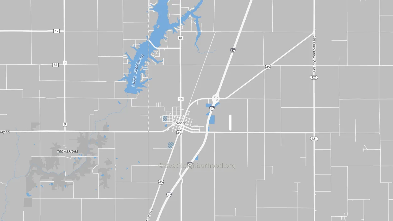 Transit Grade map of Neoga, IL