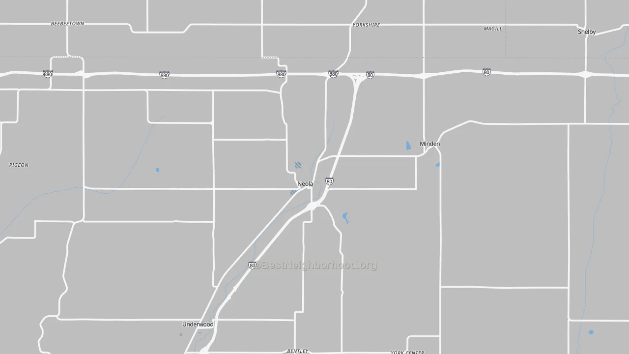 Transit Grade map of Neola, IA
