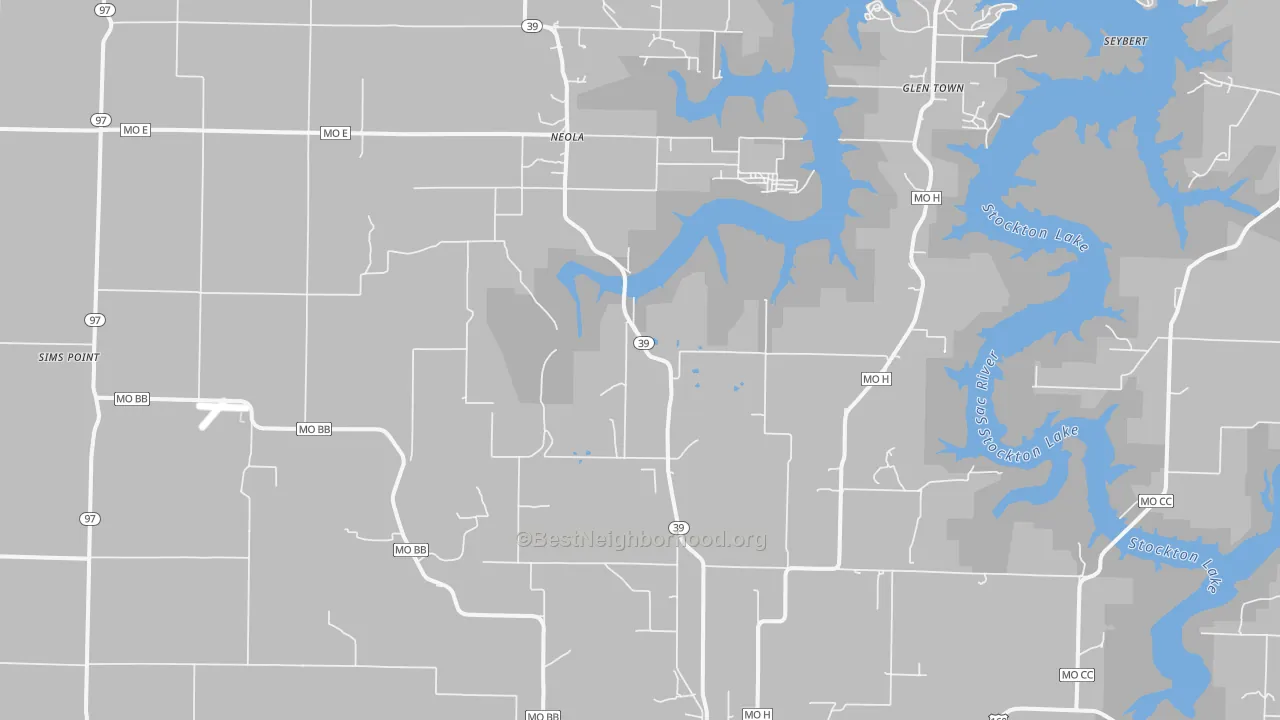 Transit Grade map of Neola, MO