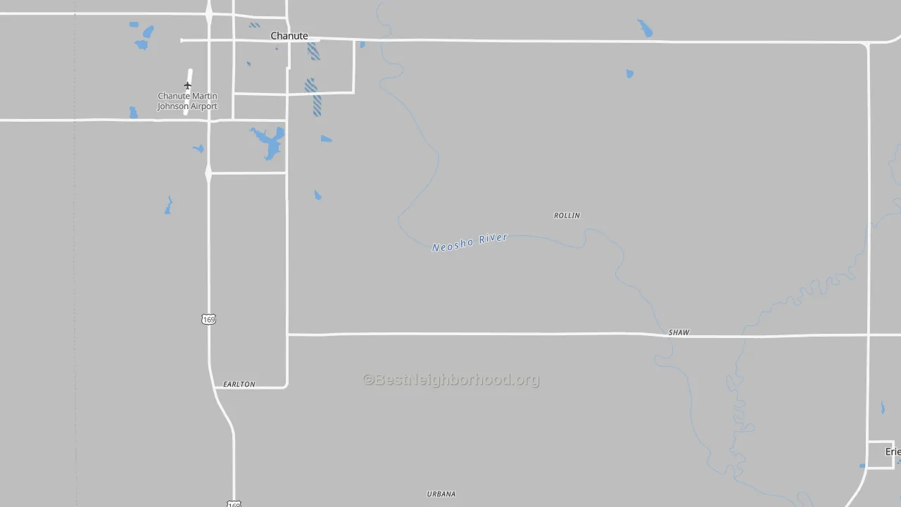 Transit Grade map of Neosho County, KS