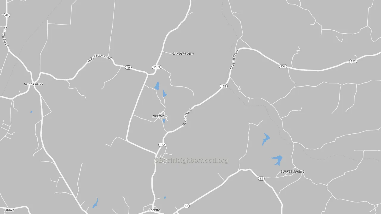 Transit Grade map of Nerinx, KY