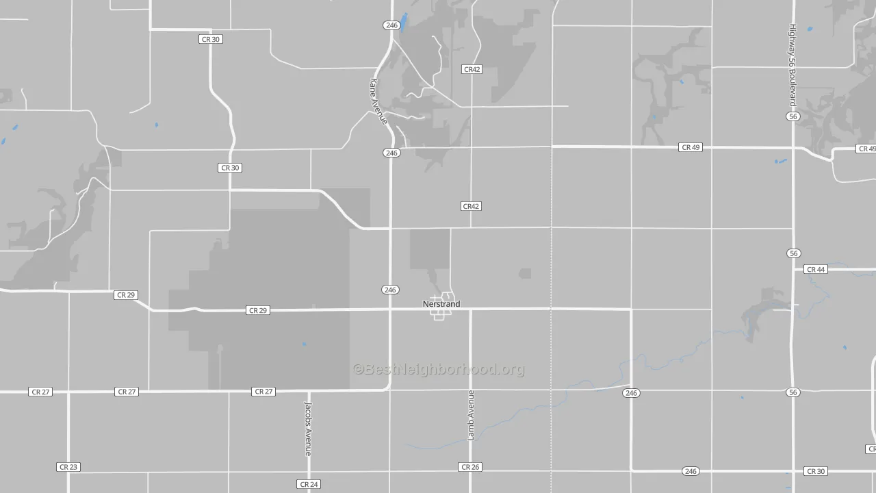 Transit Grade map of Nerstrand, MN