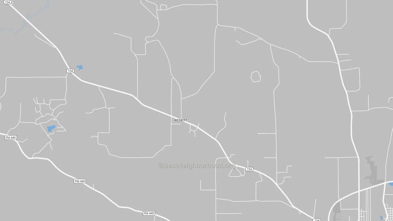 Transit Grade map of Nesbitt, TX