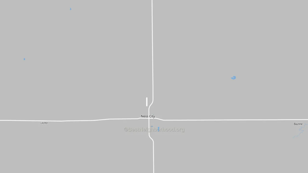 Transit Grade map of Ness County, KS