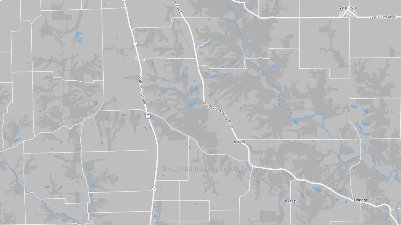 Transit Grade map of Nevins, IL
