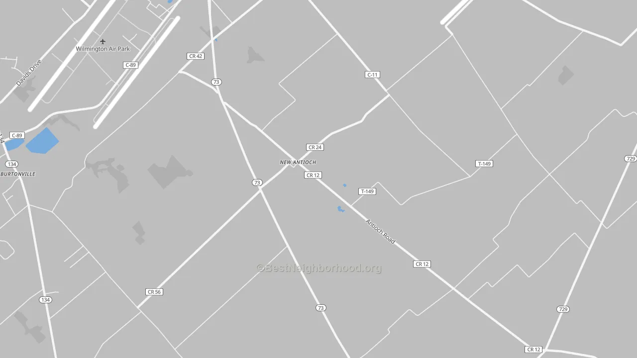 Transit Grade map of New Antioch, OH
