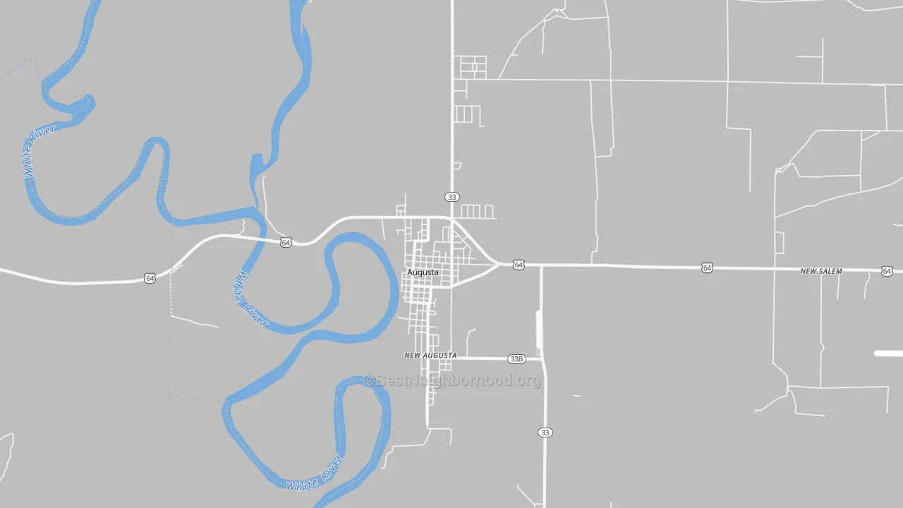 Transit Grade map of New Augusta, AR