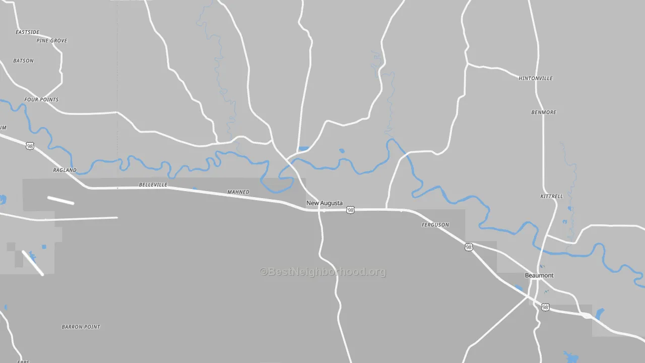 Transit Grade map of New Augusta, MS