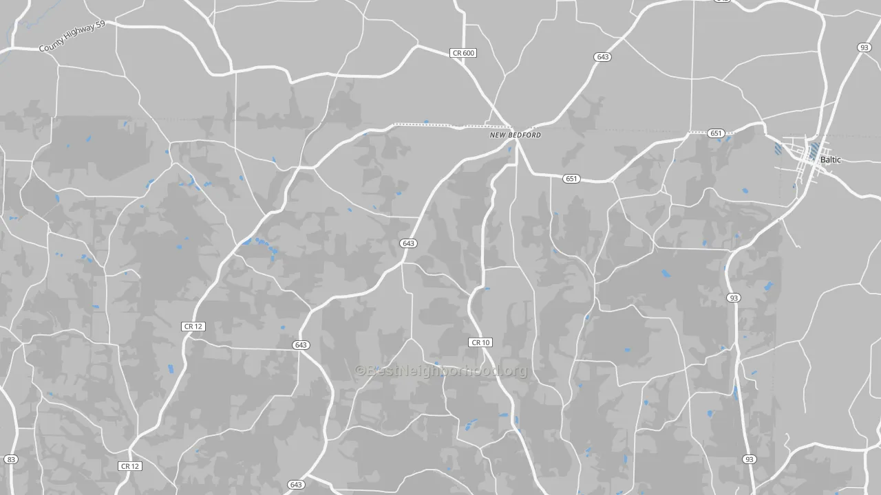 Transit Grade map of New Bedford, OH