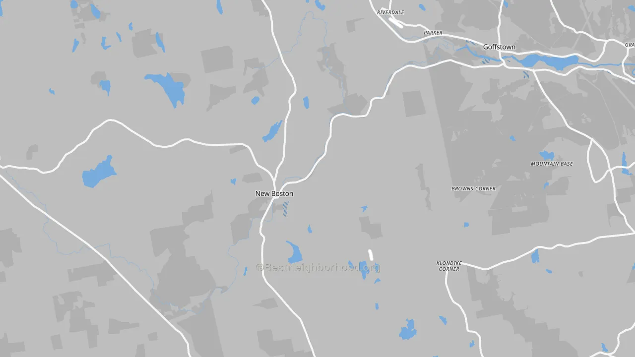 Transit Grade map of New Boston, NH