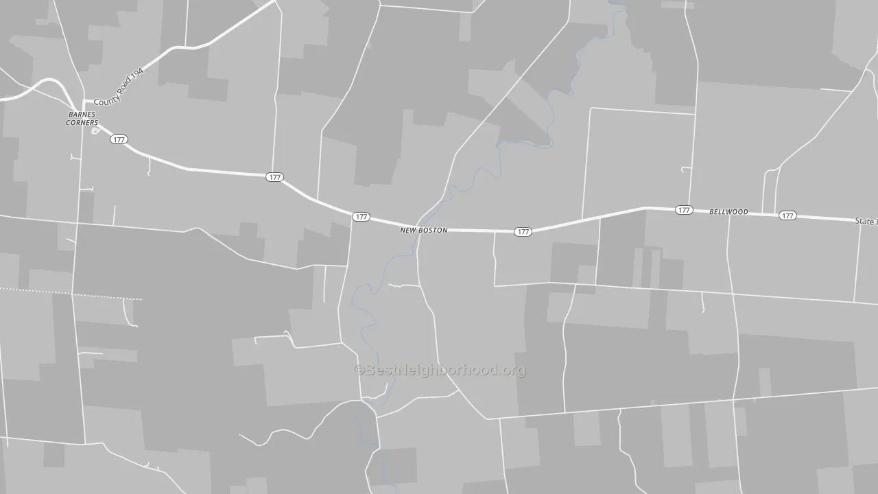 Transit Grade map of New Boston, NY