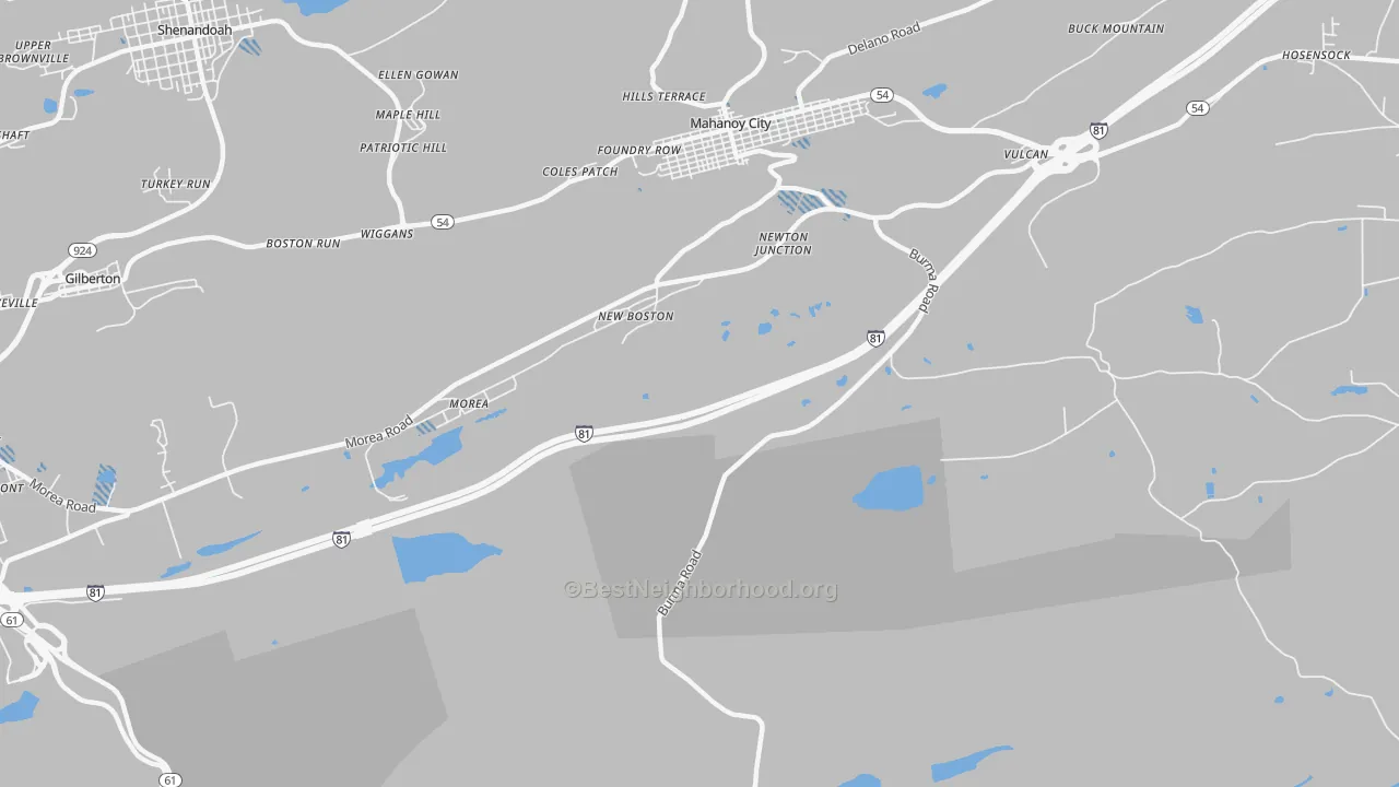 Transit Grade map of New Boston, PA