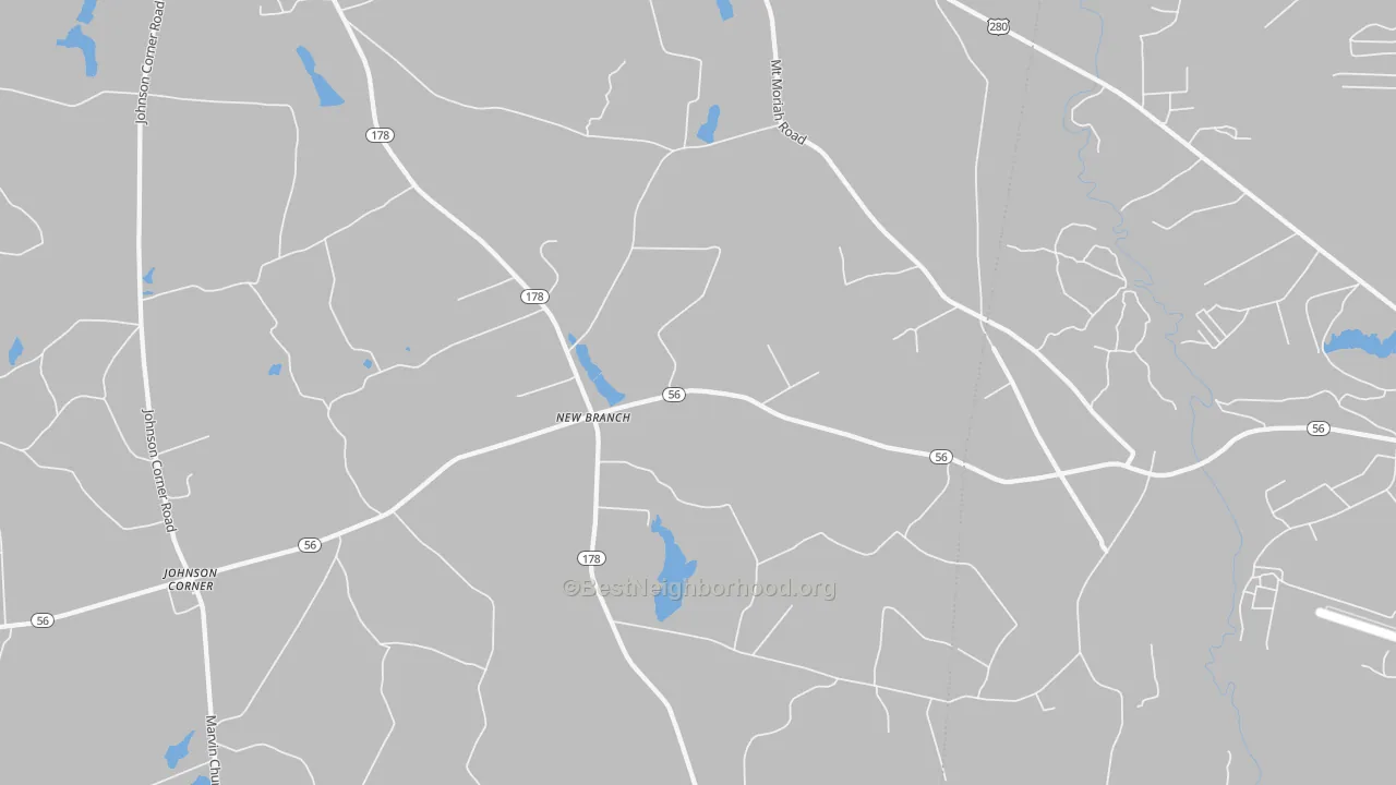 Transit Grade map of New Branch, GA