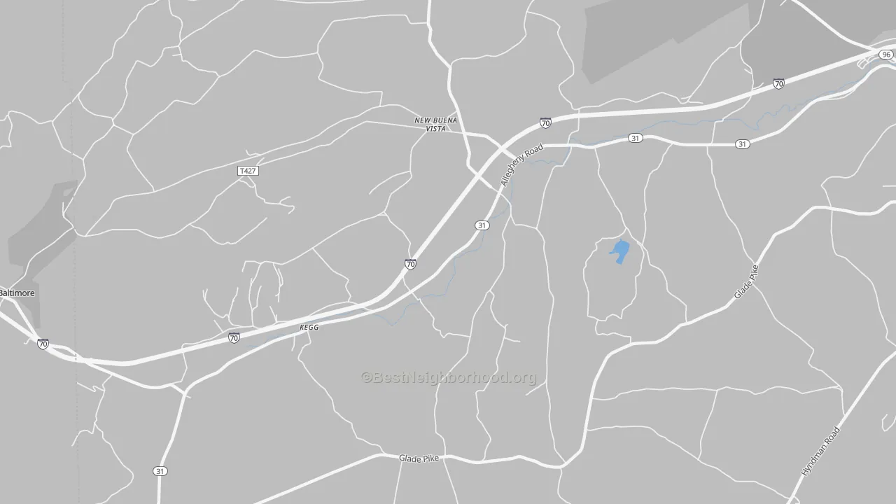 Transit Grade map of New Buena Vista, PA