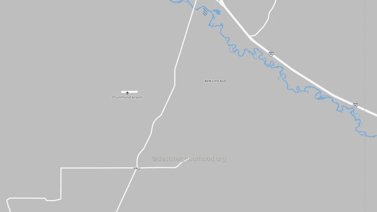 Transit Grade map of New Chicago, MT