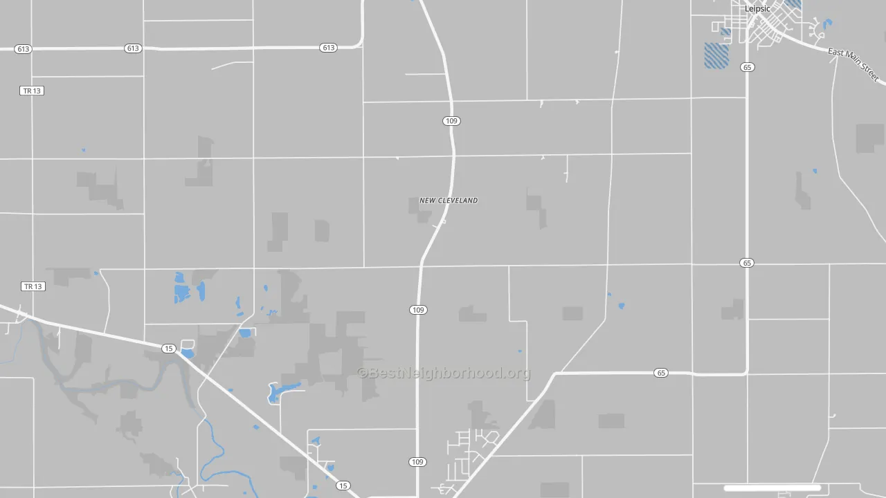 Transit Grade map of New Cleveland, OH