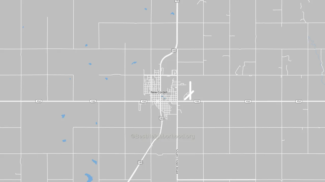 Transit Grade map of New Cordell, OK