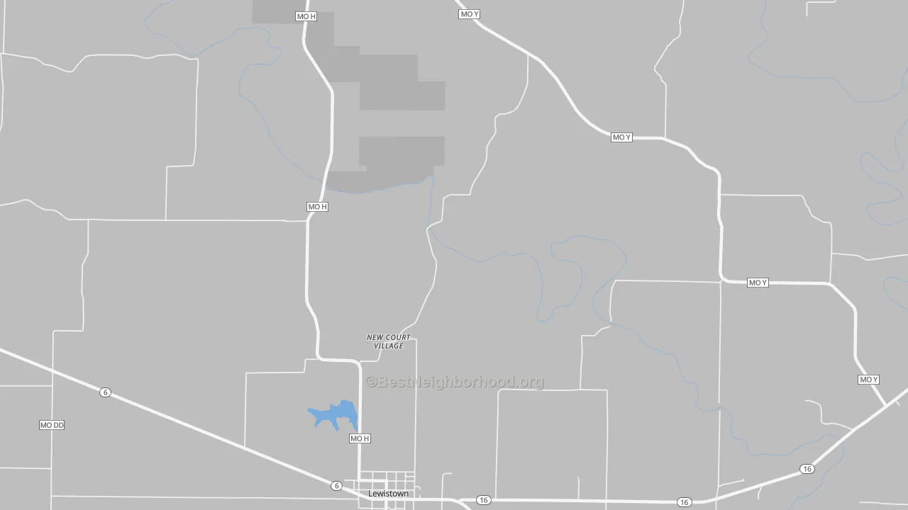 Transit Grade map of New Court Village, MO