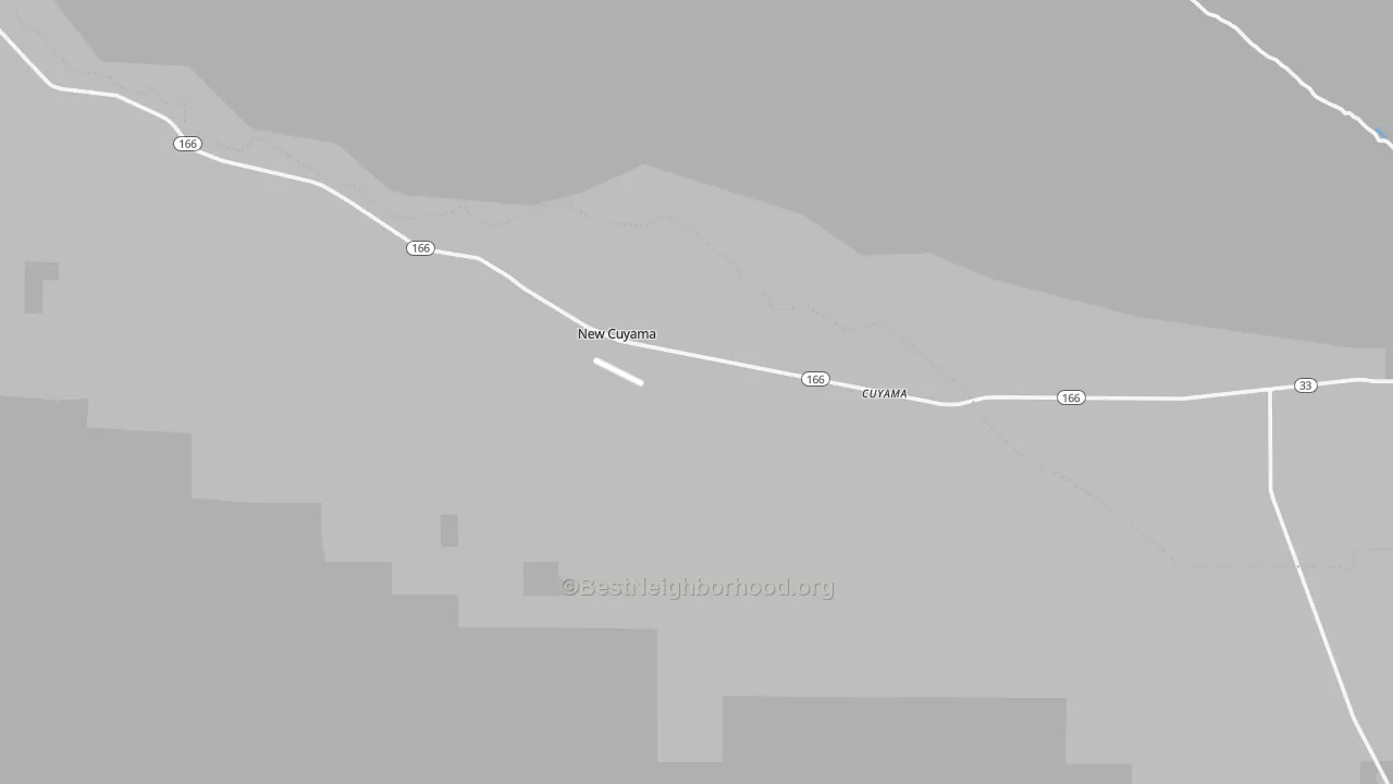 Transit Grade map of New Cuyama, CA