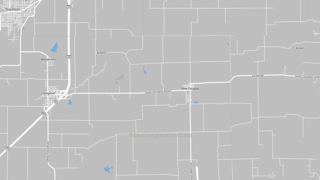 Transit Grade map of New Douglas, IL