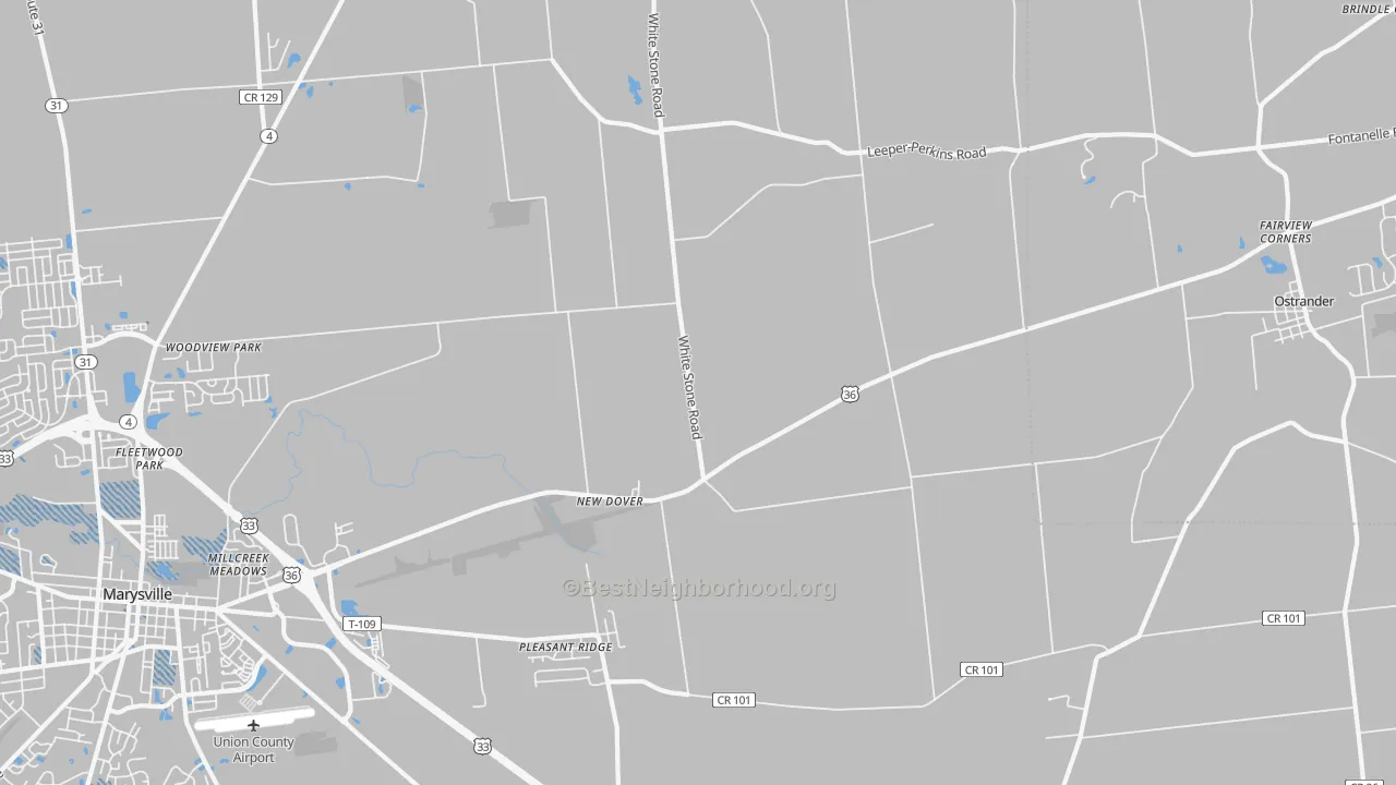Transit Grade map of New Dover, OH