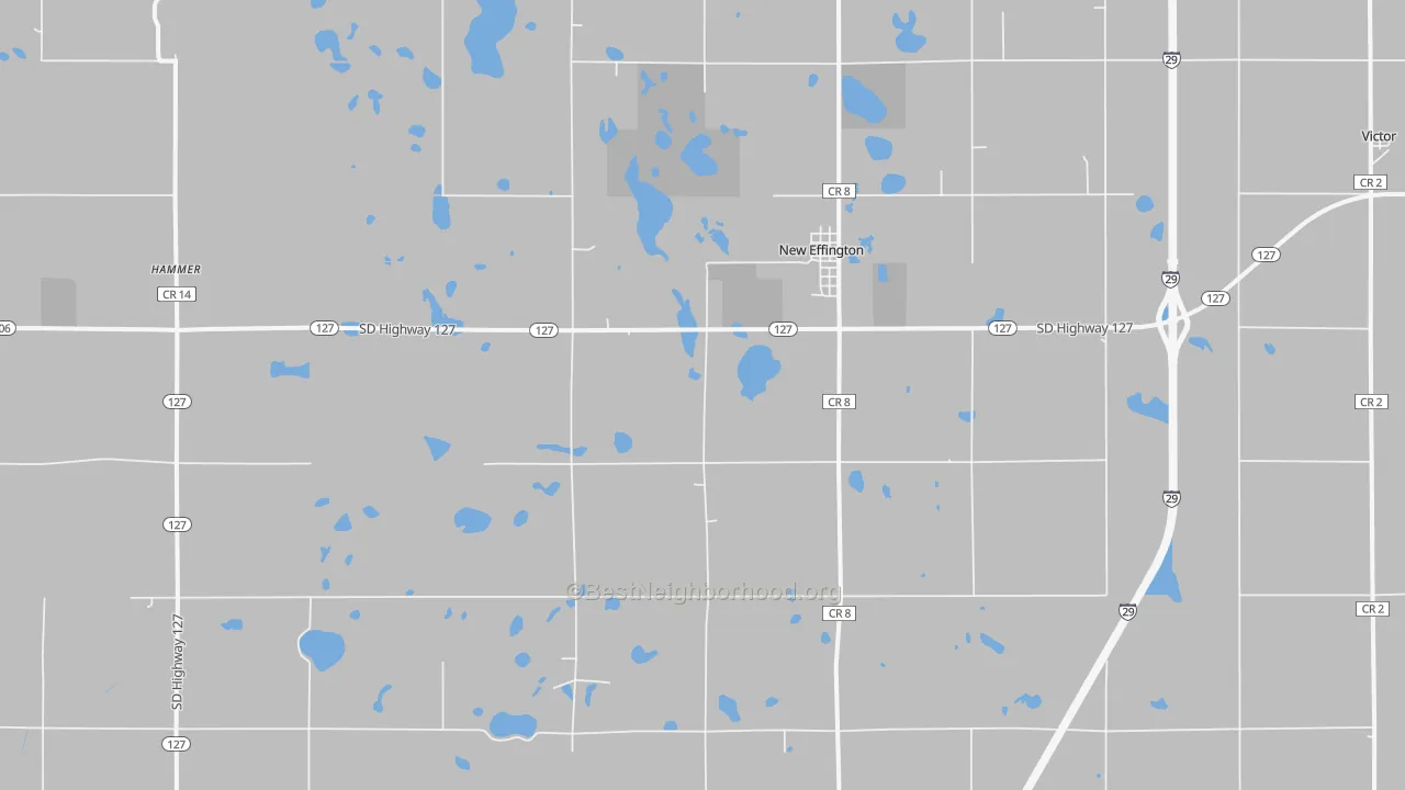 Transit Grade map of New Effington, SD