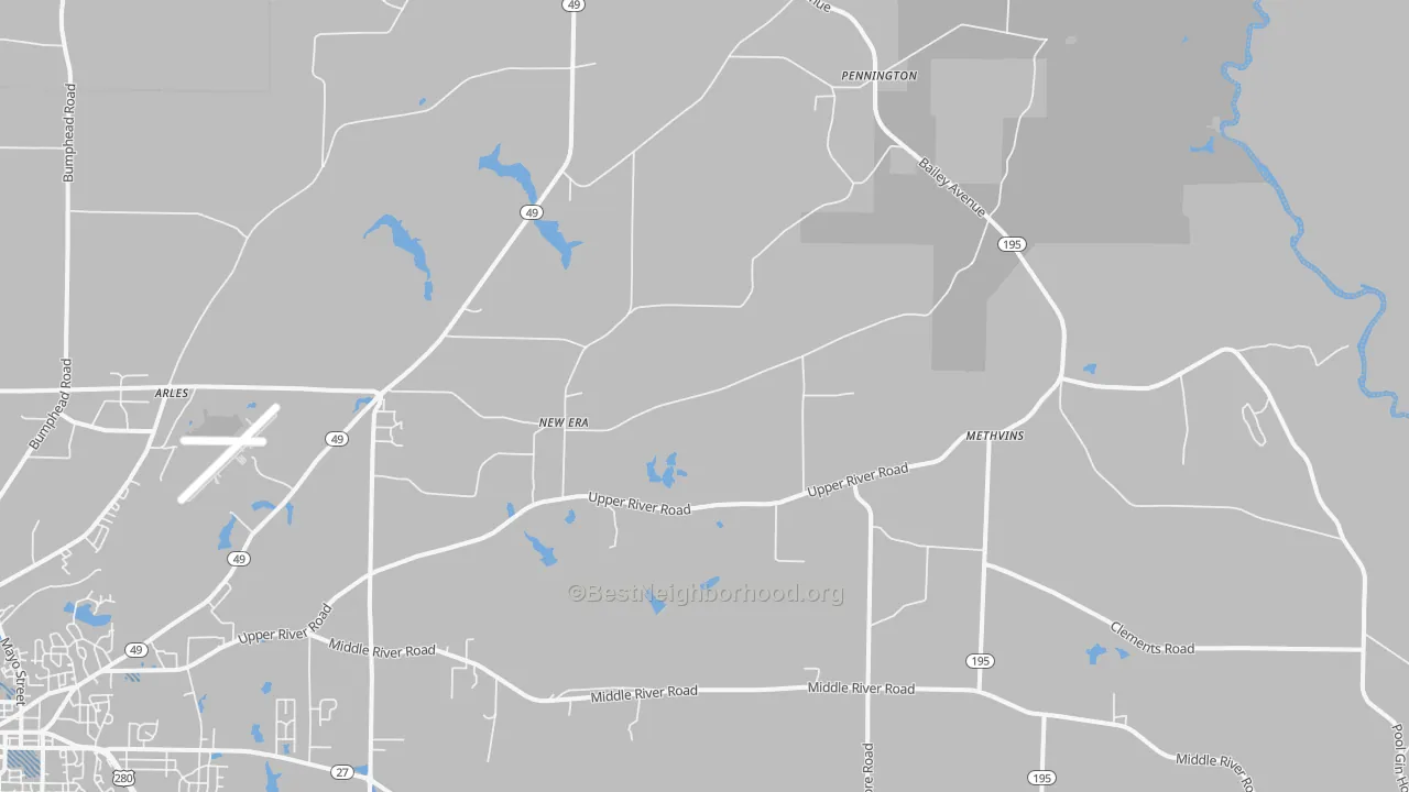 Transit Grade map of New Era, GA