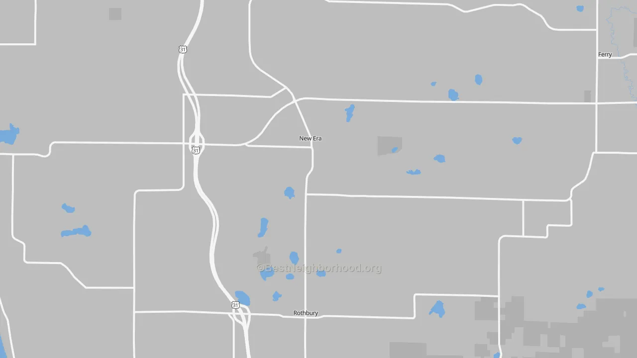 Transit Grade map of New Era, MI