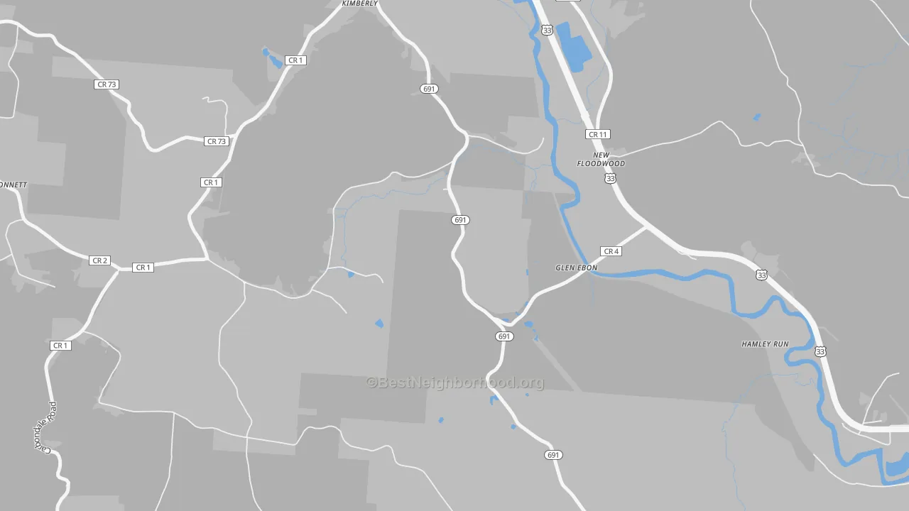 Transit Grade map of New Floodwood, OH