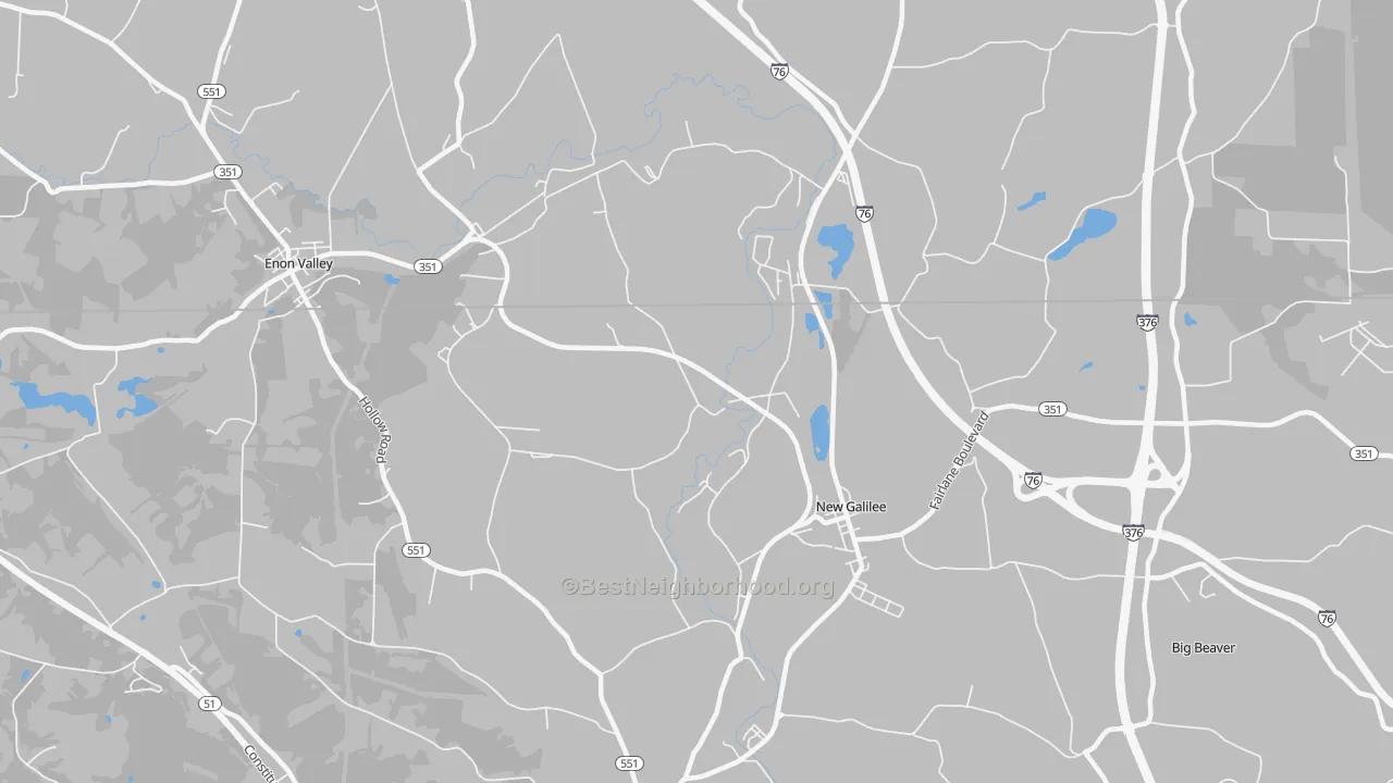 Transit Grade map of New Galilee, PA