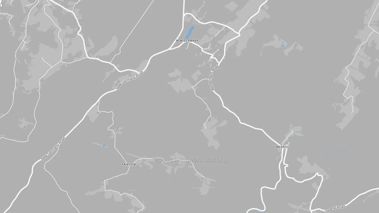 Transit Grade map of New Germany, MD