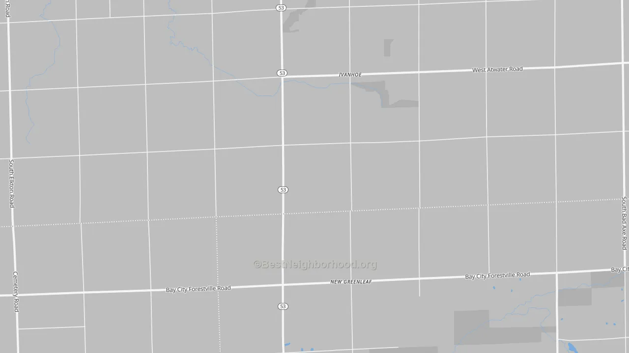 Transit Grade map of New Greenleaf, MI
