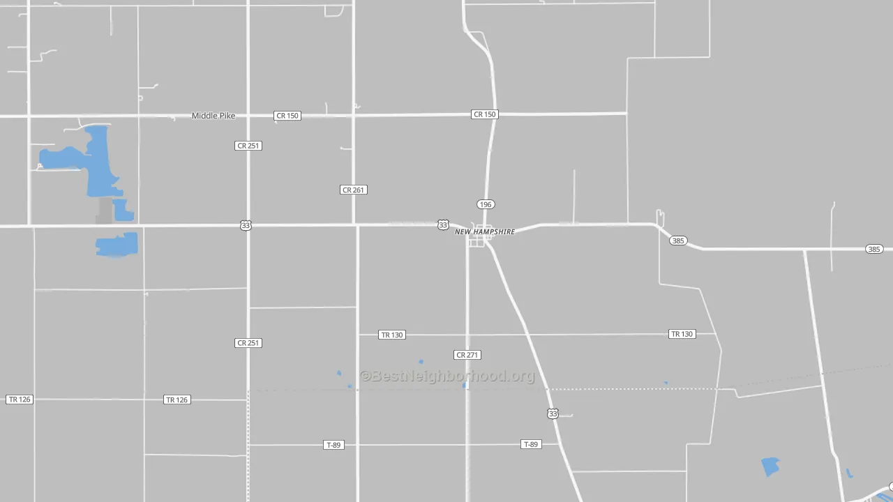 Transit Grade map of New Hampshire, OH